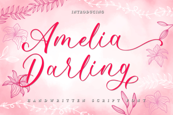 Amelia Darling: A Modern Handwritten Font for Luxurious Branding
