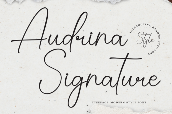 Audrina Signature: The Script Font for Your Crafted Products
