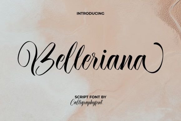 Belleriana: A Premium Script Font for Campaign Elegance