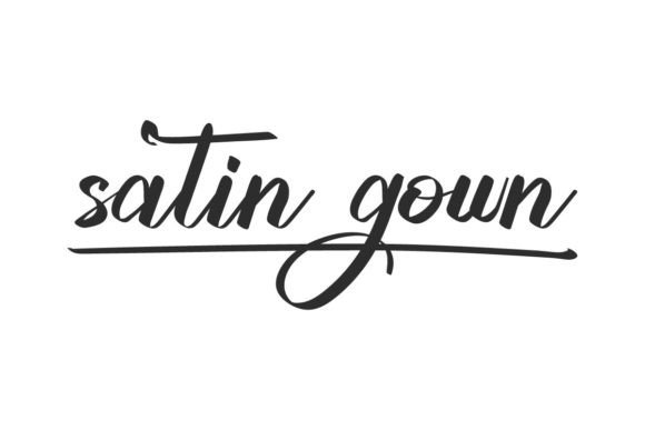 Elevate Your Brand with Satin Gown Font