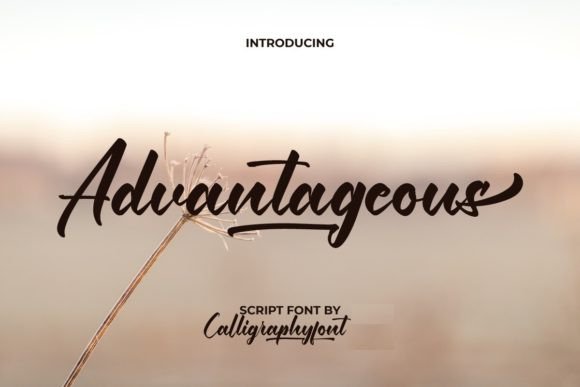 Enhance Your Brand with Advantageous: A Premium Script Font