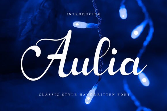 Introducing Aulia: A Handwritten Font for Editorial Elegance