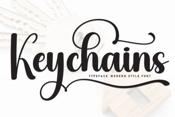 Keychains Font: The Handwritten Typeface for Creative Makers