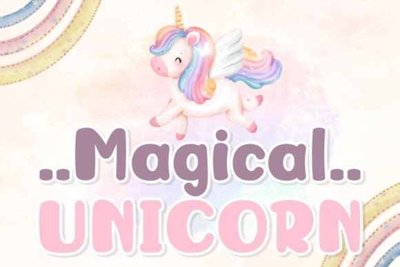 Magical Unicorn Font: Your Creative Charm for Crafted Products