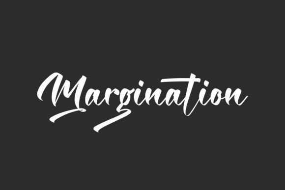 Margination: A Bold Calligraphy Font for Distinctive Brands