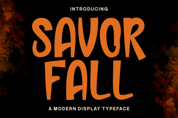 Savor Fall: A Font That Evokes Seasonal Charm and Craftsmanship