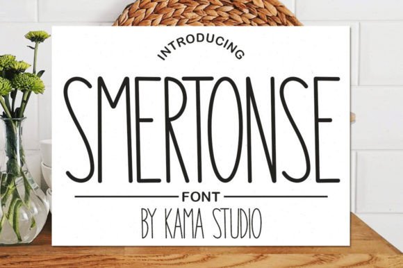 Smertonse Review: A Skinny Script Font for Modern Branding