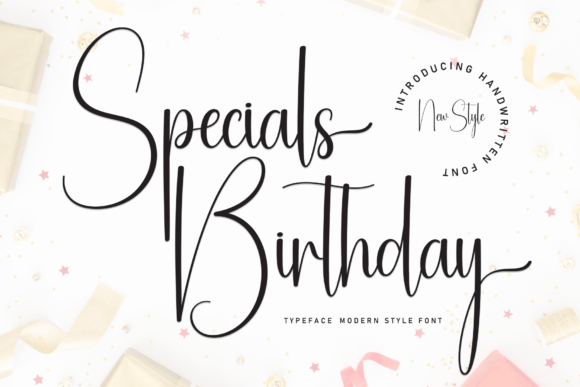 Specials Birthday: A Handwritten Font for Crafters