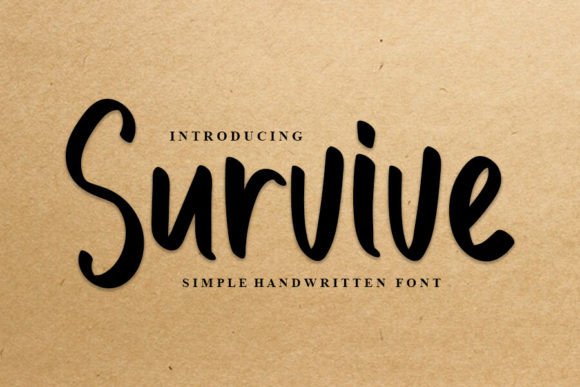 Survive: A Stylish Handwritten Font for Editorial Design