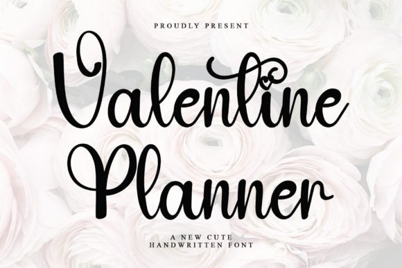 Valentine Planner: A Timeless Script Font for Web Design